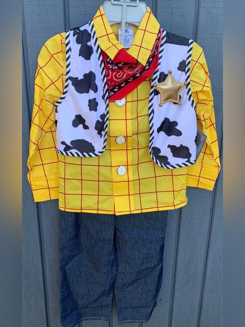 Disney Toy Story woody Kids Costume size 5-6